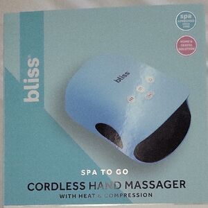 Bliss Spa Blue Cordless Hand Massager.